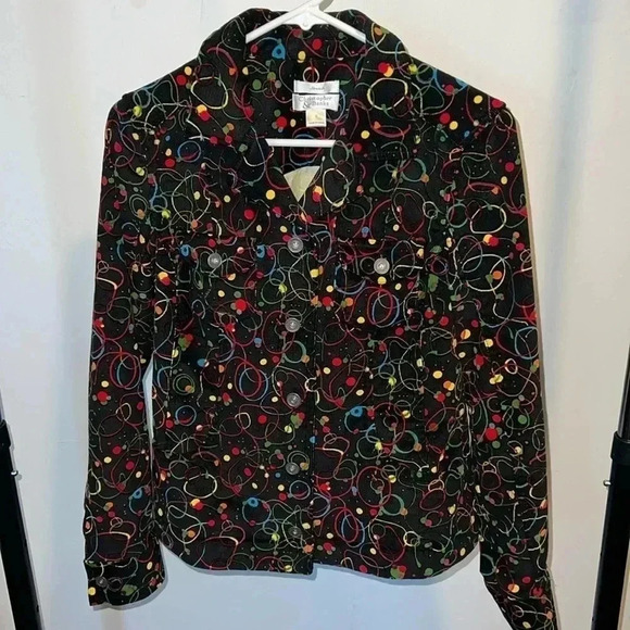 Christopher & Banks Corduroy Multicolor Jacket A5 - Picture 1 of 4